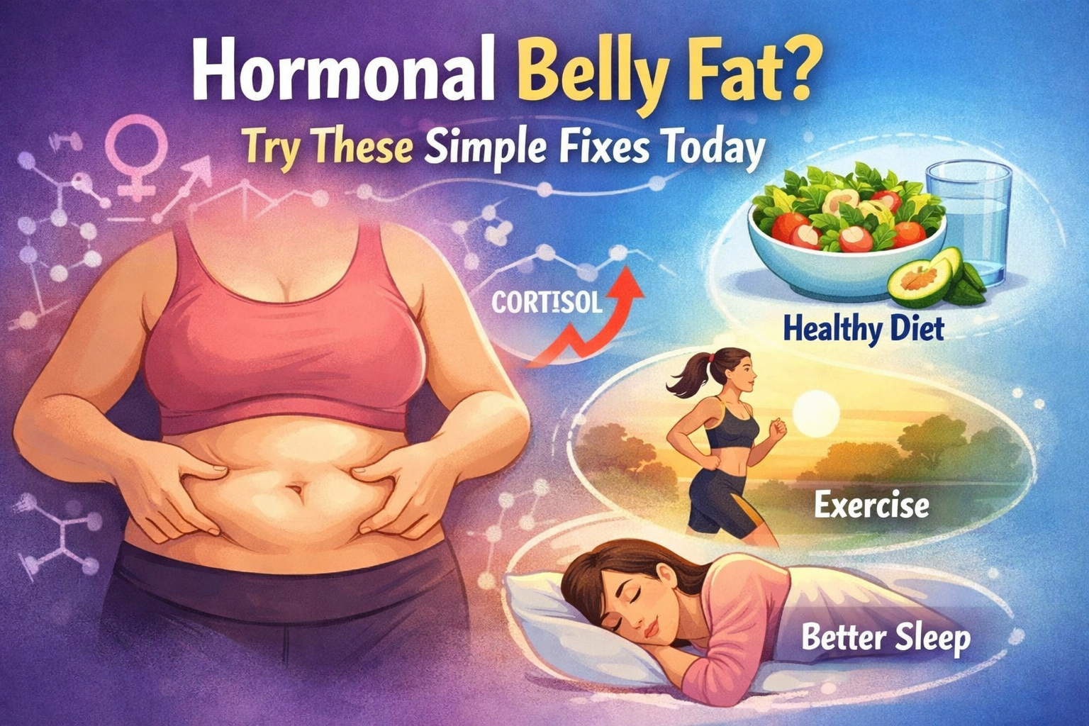 Read more about the article Hormonal Belly Fat? Try These Simple Fixes Today