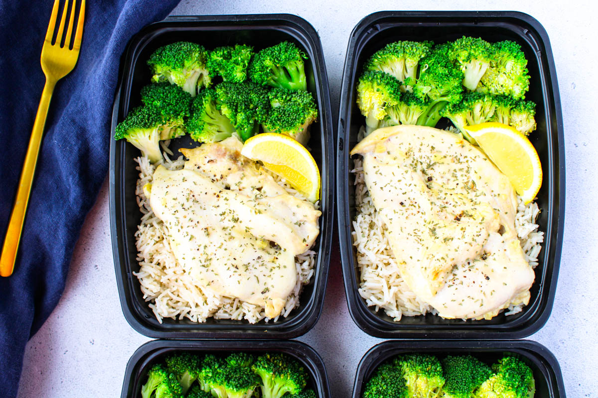 Chicken, Rice and Broccoli Meal Prep