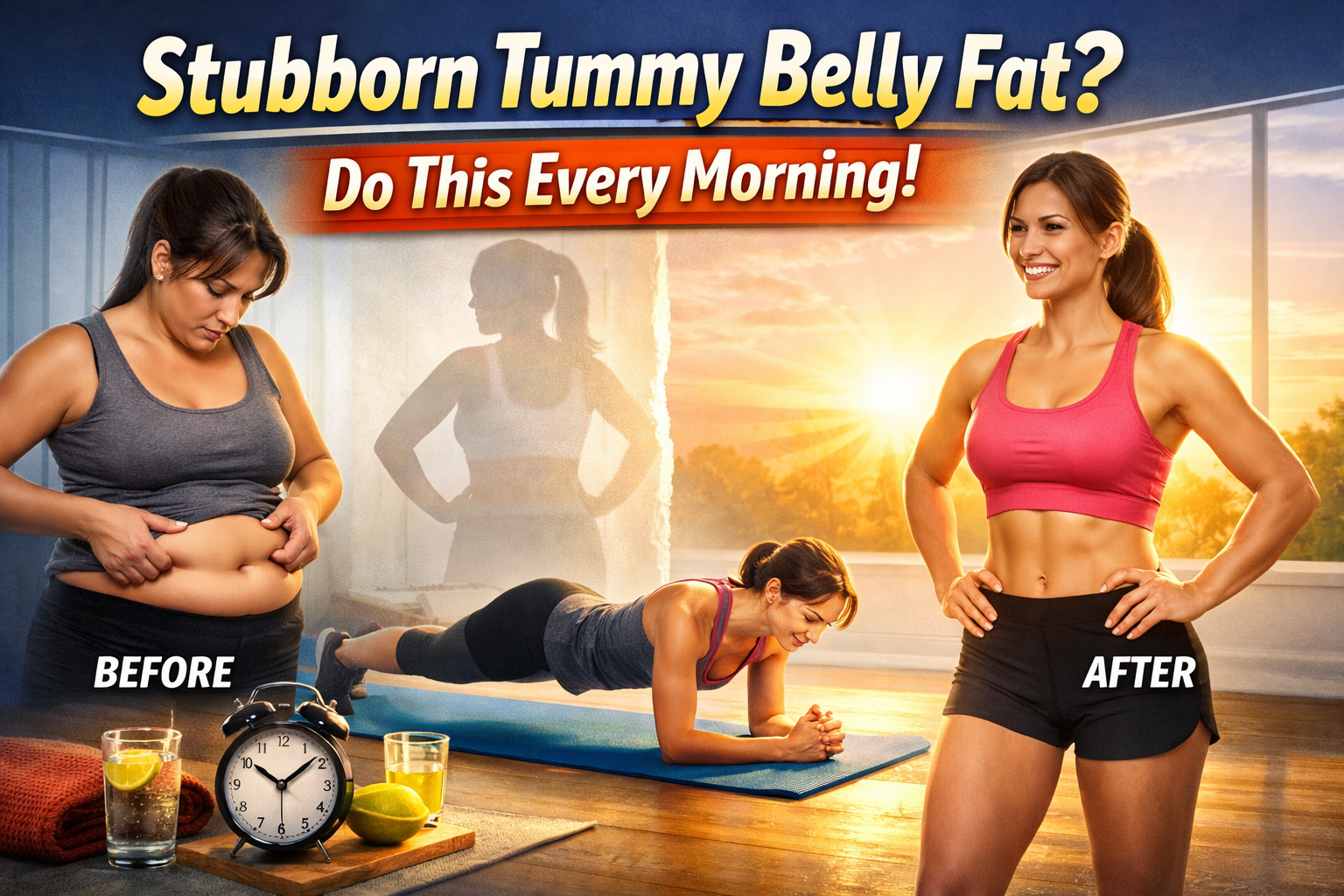Read more about the article Stubborn Tummy Belly Fat? Do This Every Morning!