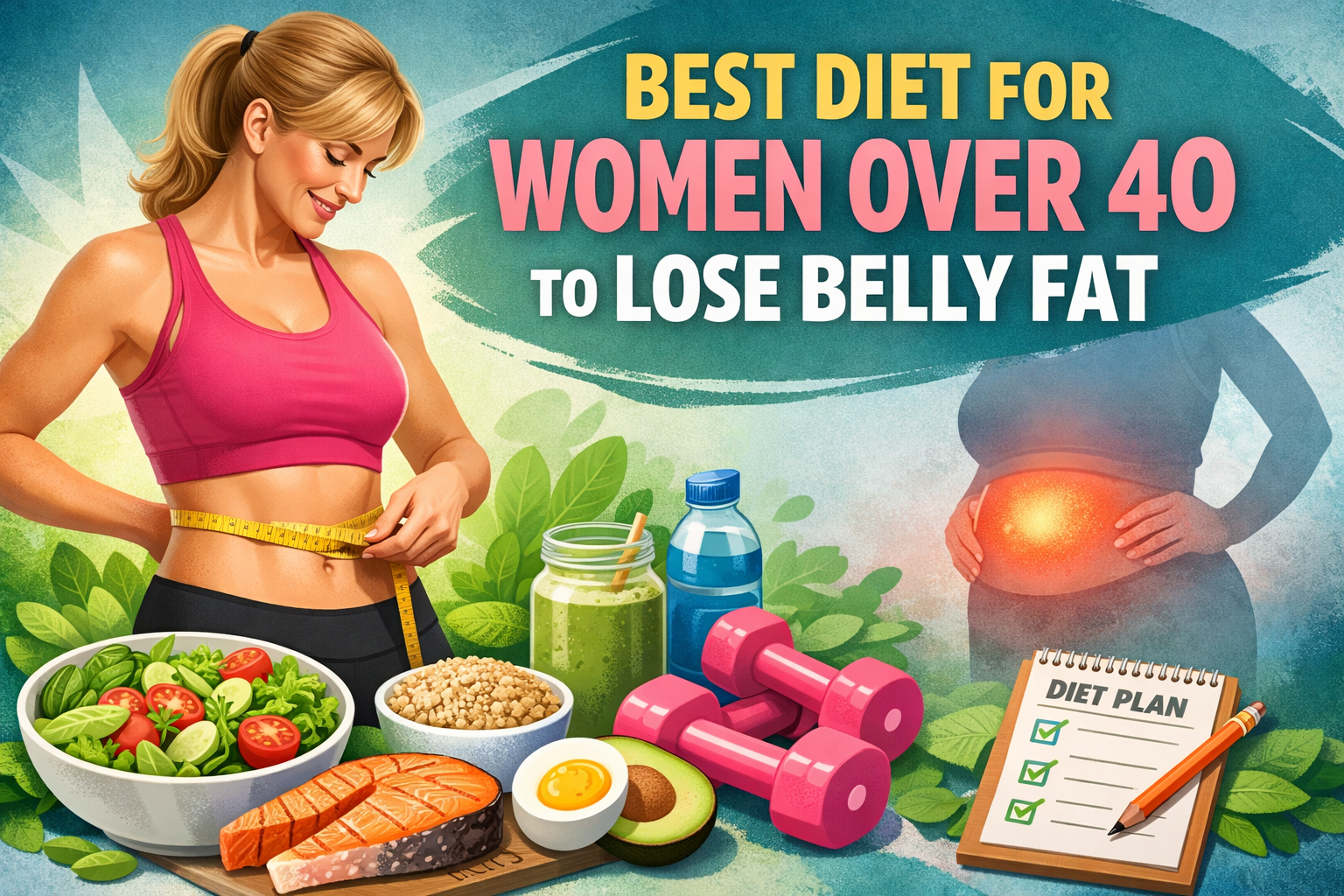 Read more about the article Best Diet for Women Over 40 to Lose Belly Fat