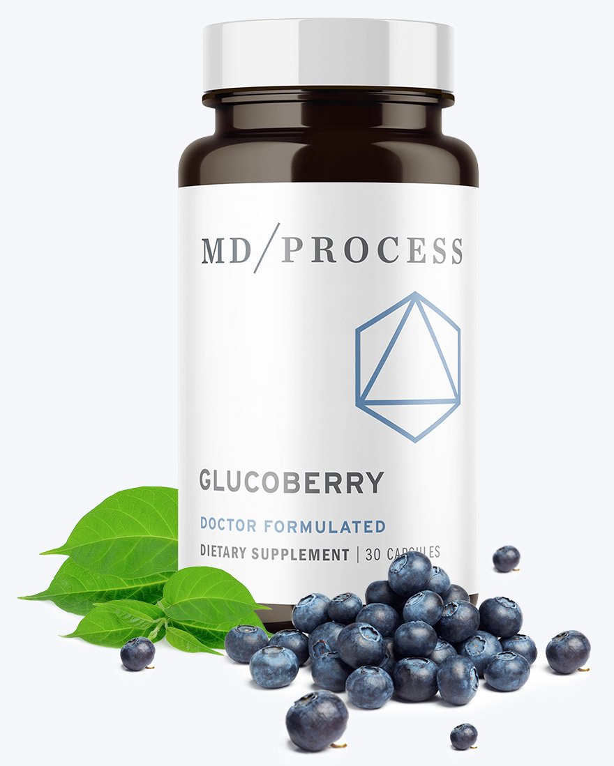 GlucoBerry Blood Sugar Supplement Bottle