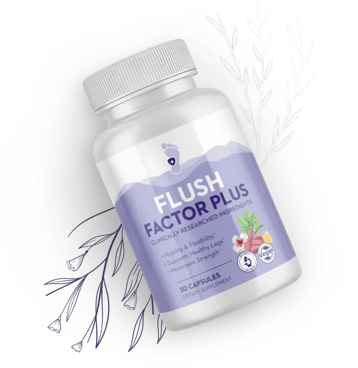 Flush Factor Plus Supplement Bottle — Official Product Image