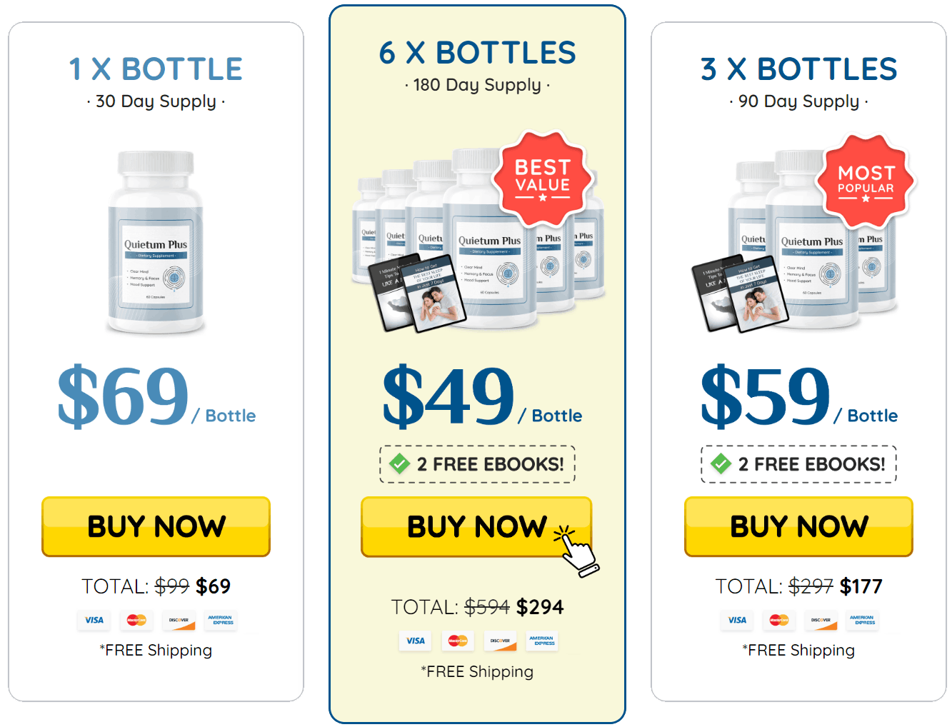 Quietum Plus Pricing Packages — Official 2026 Discount Options